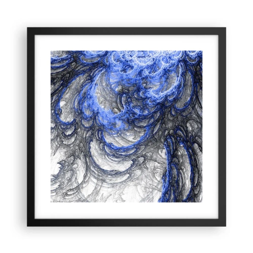 Poster in black frame - Birth of a Wave - 40x40 cm