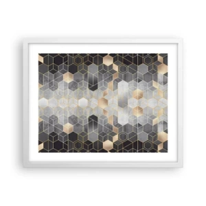 Poster in white frmae - Diamond Composition - 50x40 cm