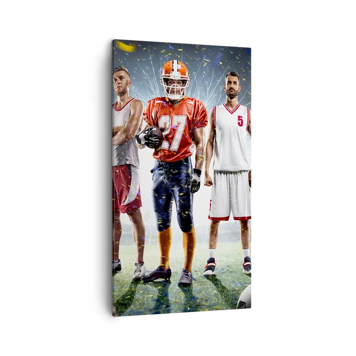 Canvas picture - Gladiators of the Pitch - 45x80 cm