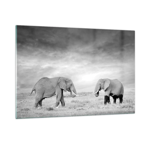 Glass picture - Grey Is Beautiful - 120x80 cm