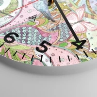Clock face with numbers