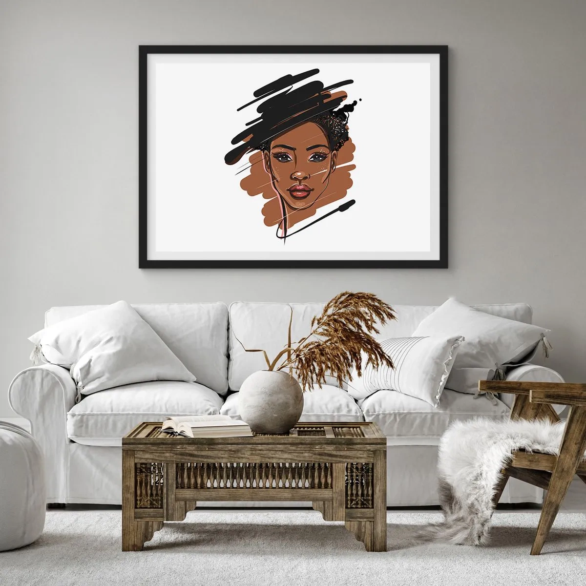 Poster in black frame - Sweet Like Chocolate - 40x30 cm