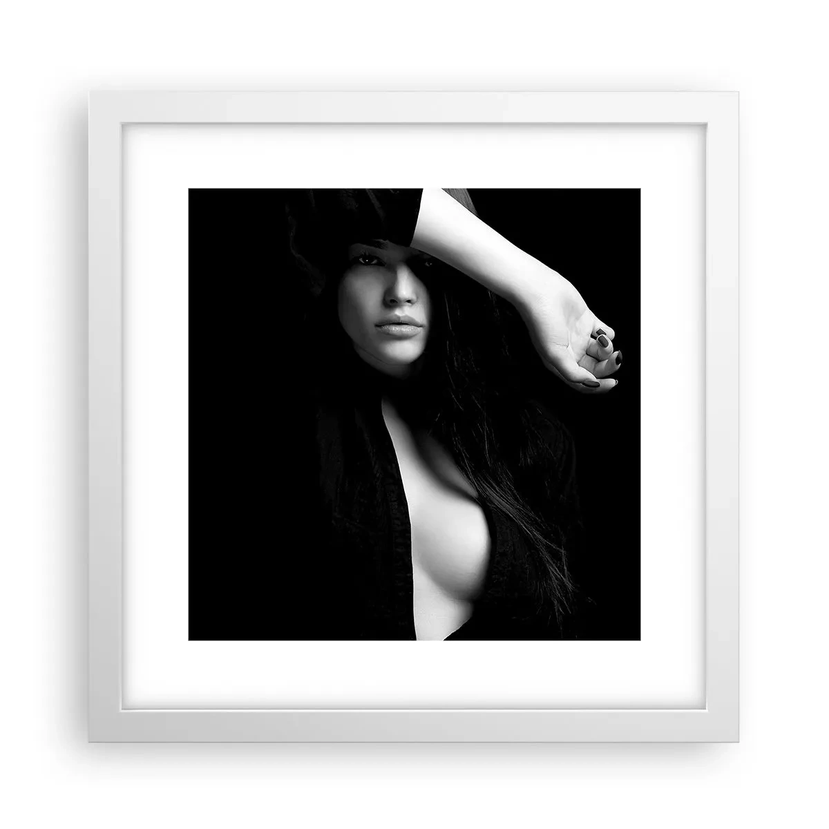 Poster in white frmae - School of Seduction - 30x30 cm