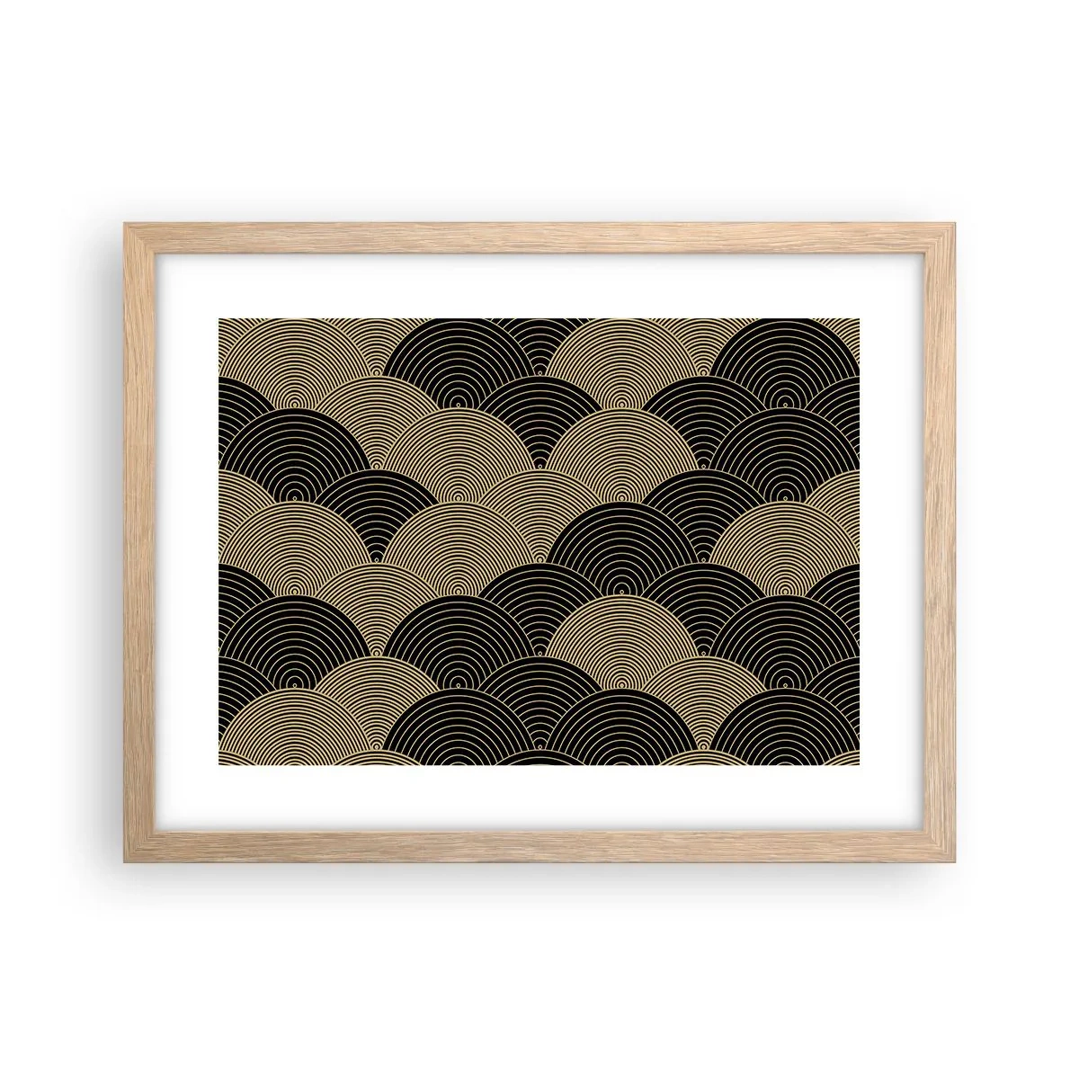 Poster in light oak frame - Unity in Multitude - 40x30 cm
