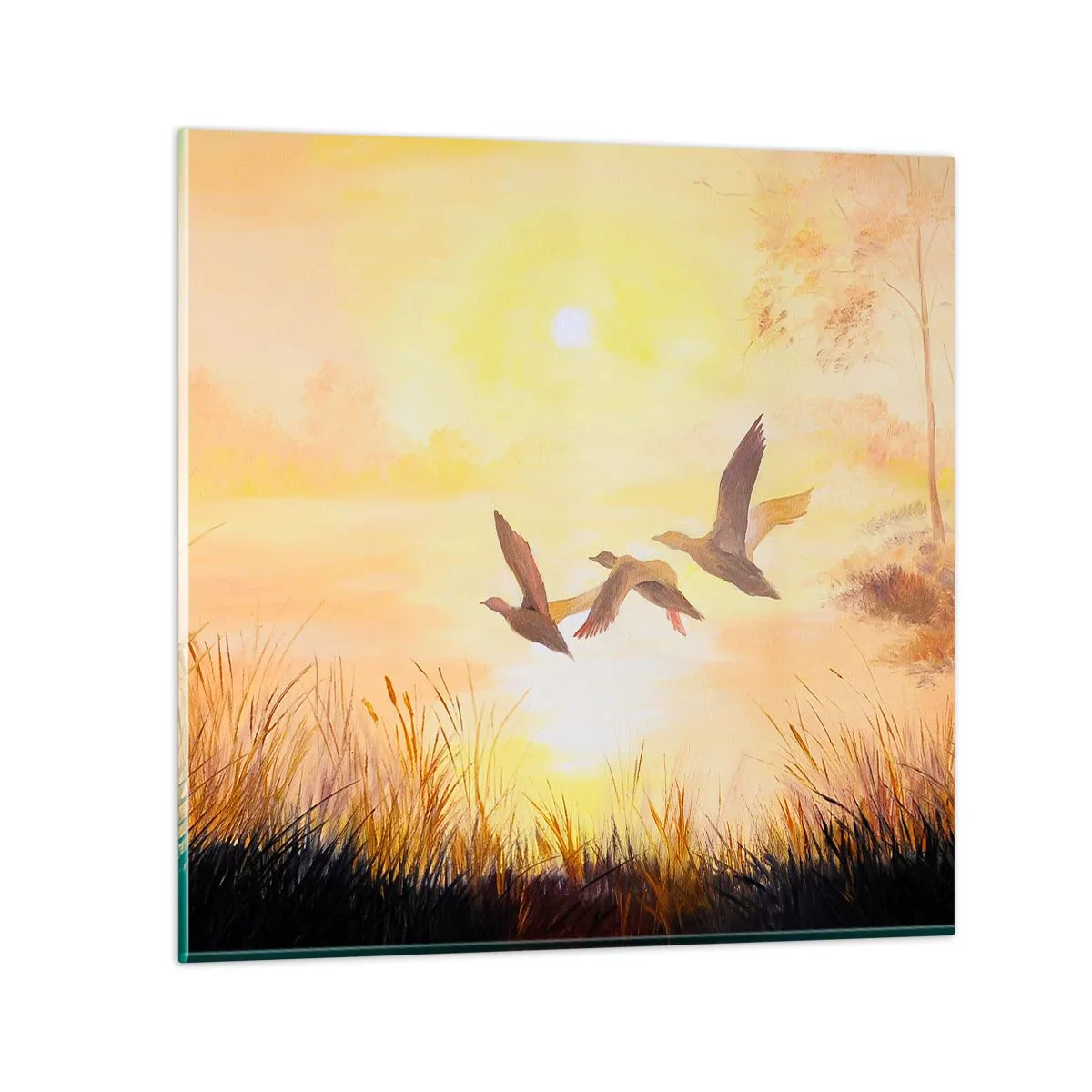 Glass picture - Beginning of a Distant Journey - 40x40 cm