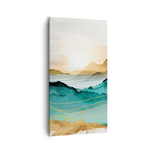 Canvas picture - On the Verge of Abstract - Landscape - 55x100 cm