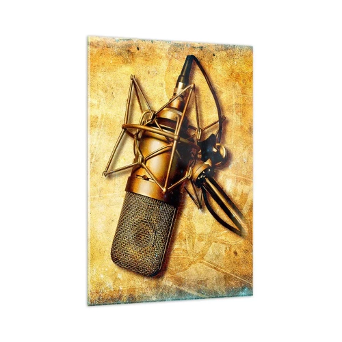 Glass picture - Golden Years of the Radio - 80x120 cm