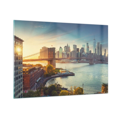 Glass picture - Big City Dawn - 100x70 cm
