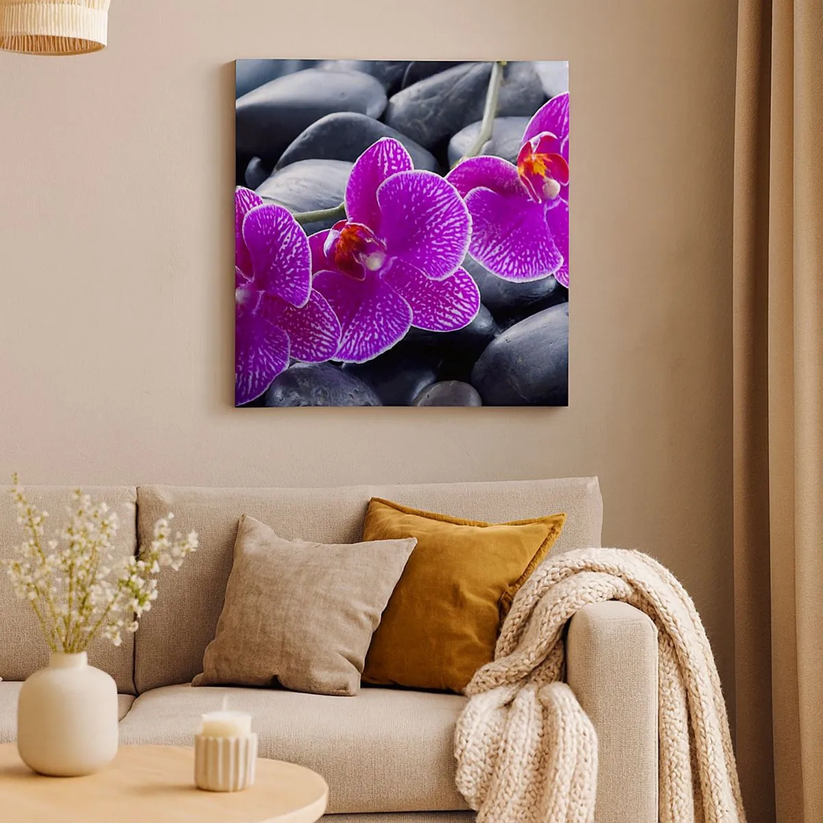 Canvas picture - Stones Shining with Awe - 30x30 cm