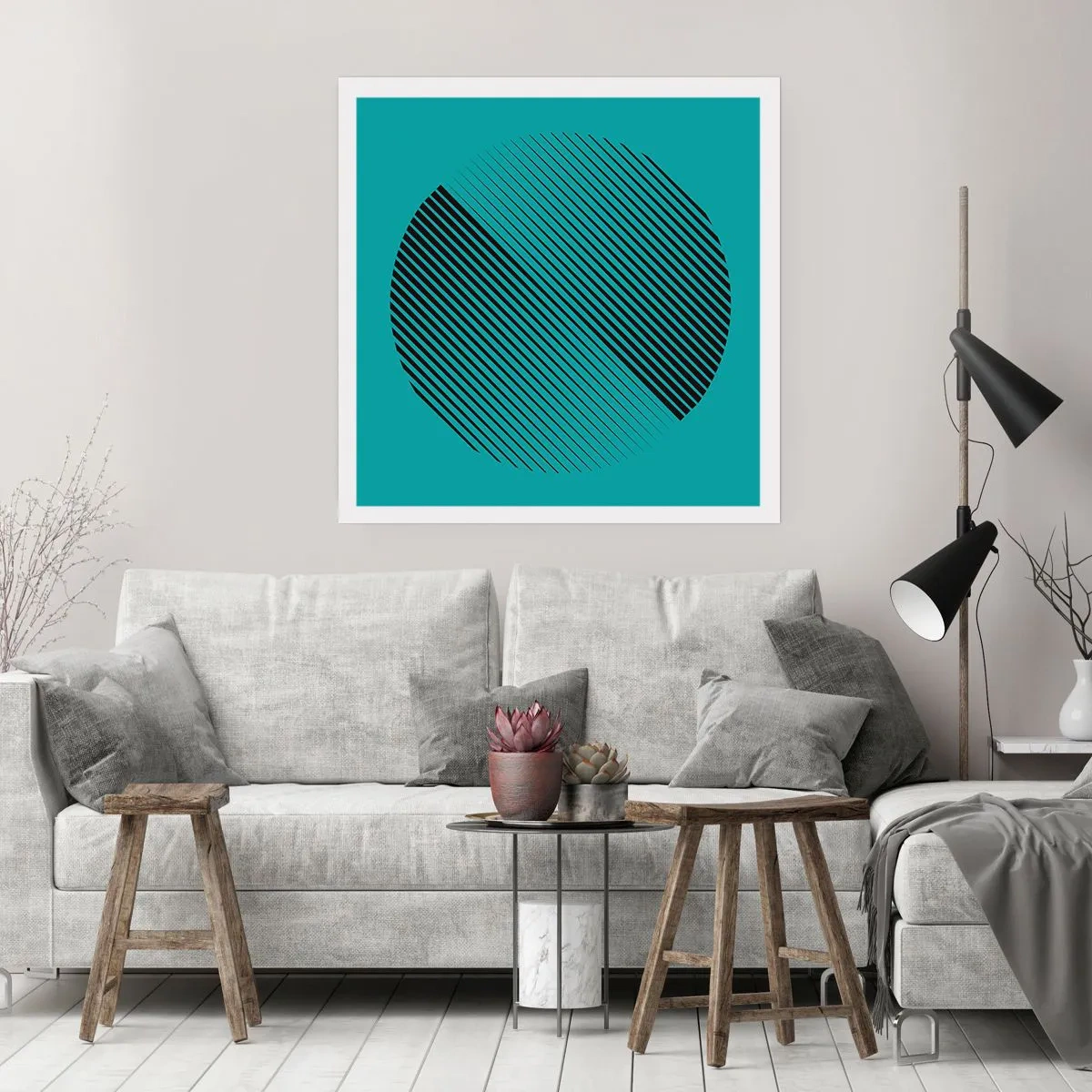 Poster - Circle - Geometrical Variation - 50x50 cm