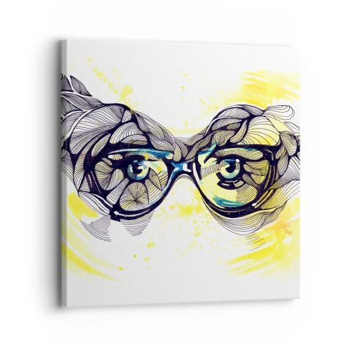 Canvas picture - Through Blue Glasses - 30x30 cm