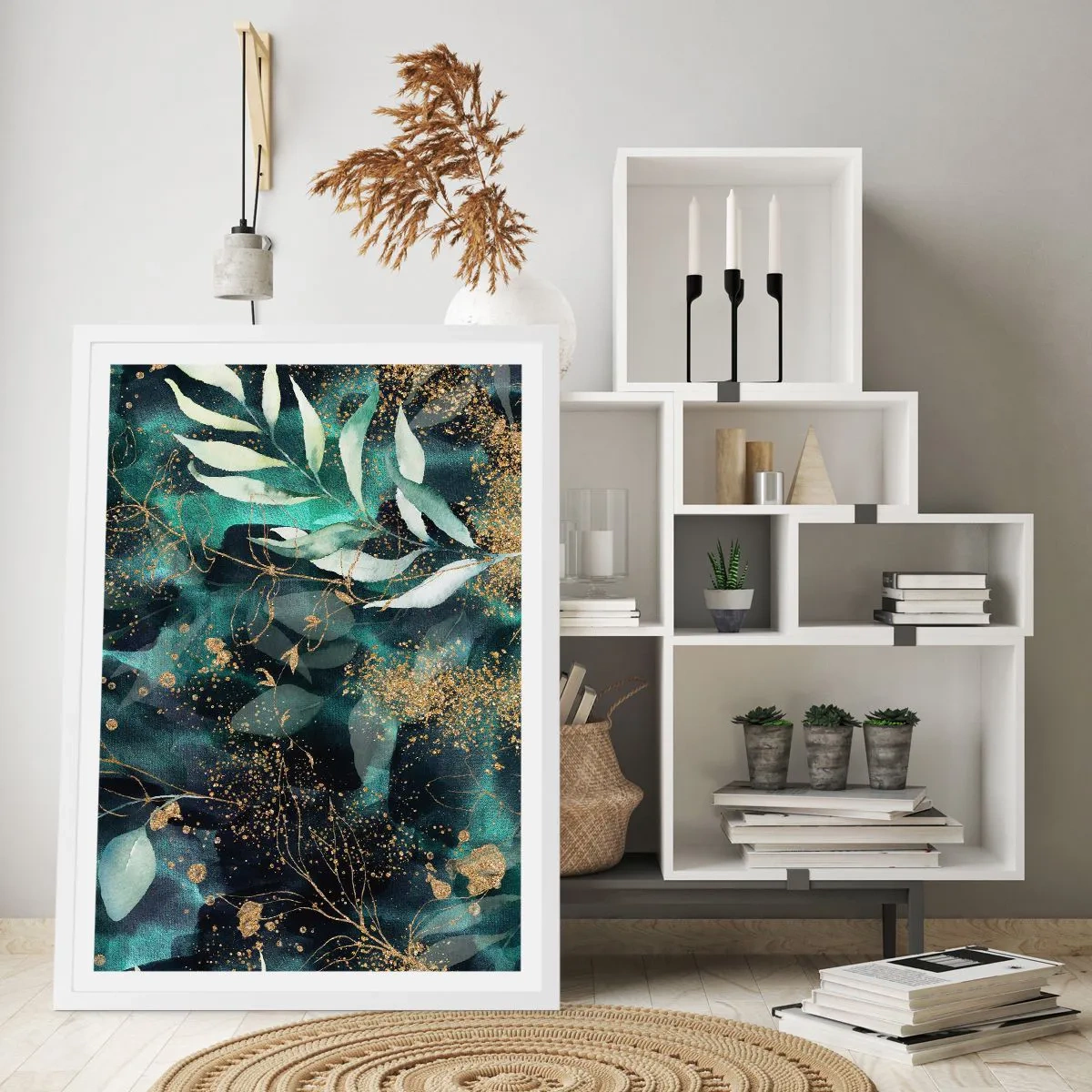 Poster in white frmae - Enchanted Garden - 50x70 cm