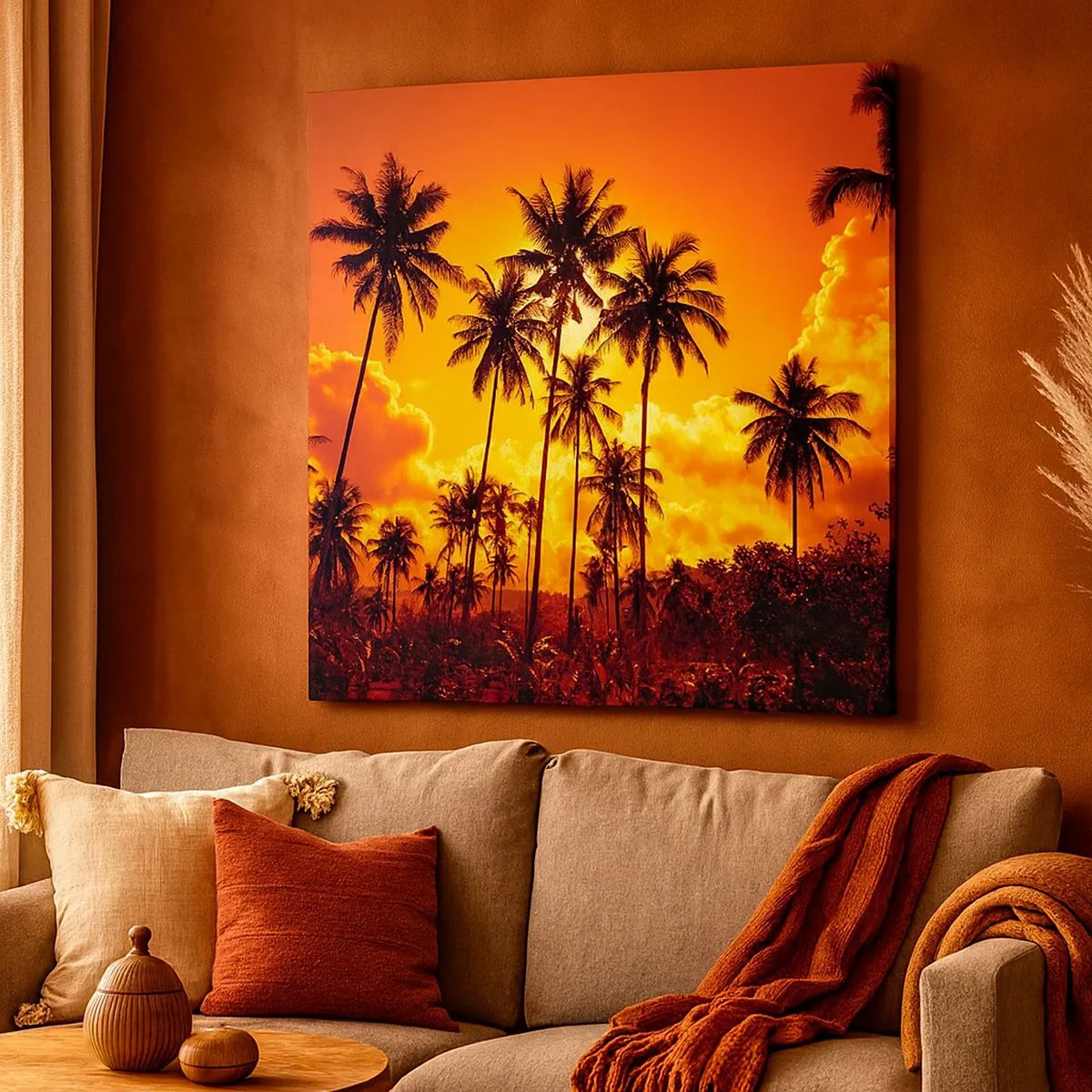 Canvas picture - Blazing Sun - 30x30 cm