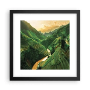 Poster in black frame - Vietnamese Valley - 30x30 cm