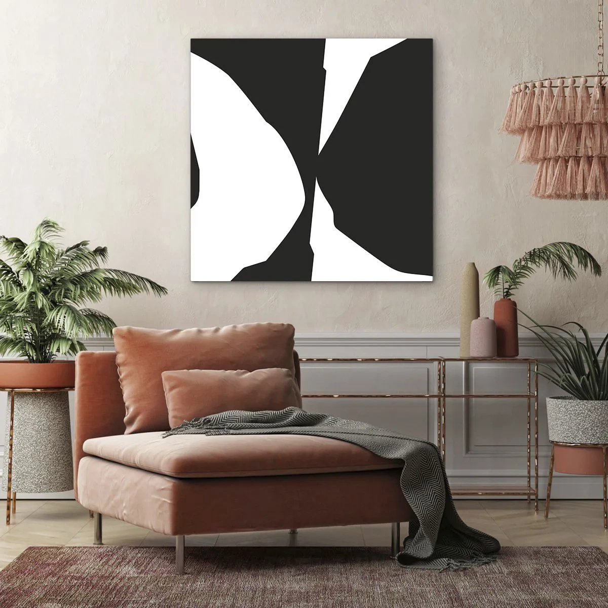 Canvas picture - Positive - Negative - 40x40 cm