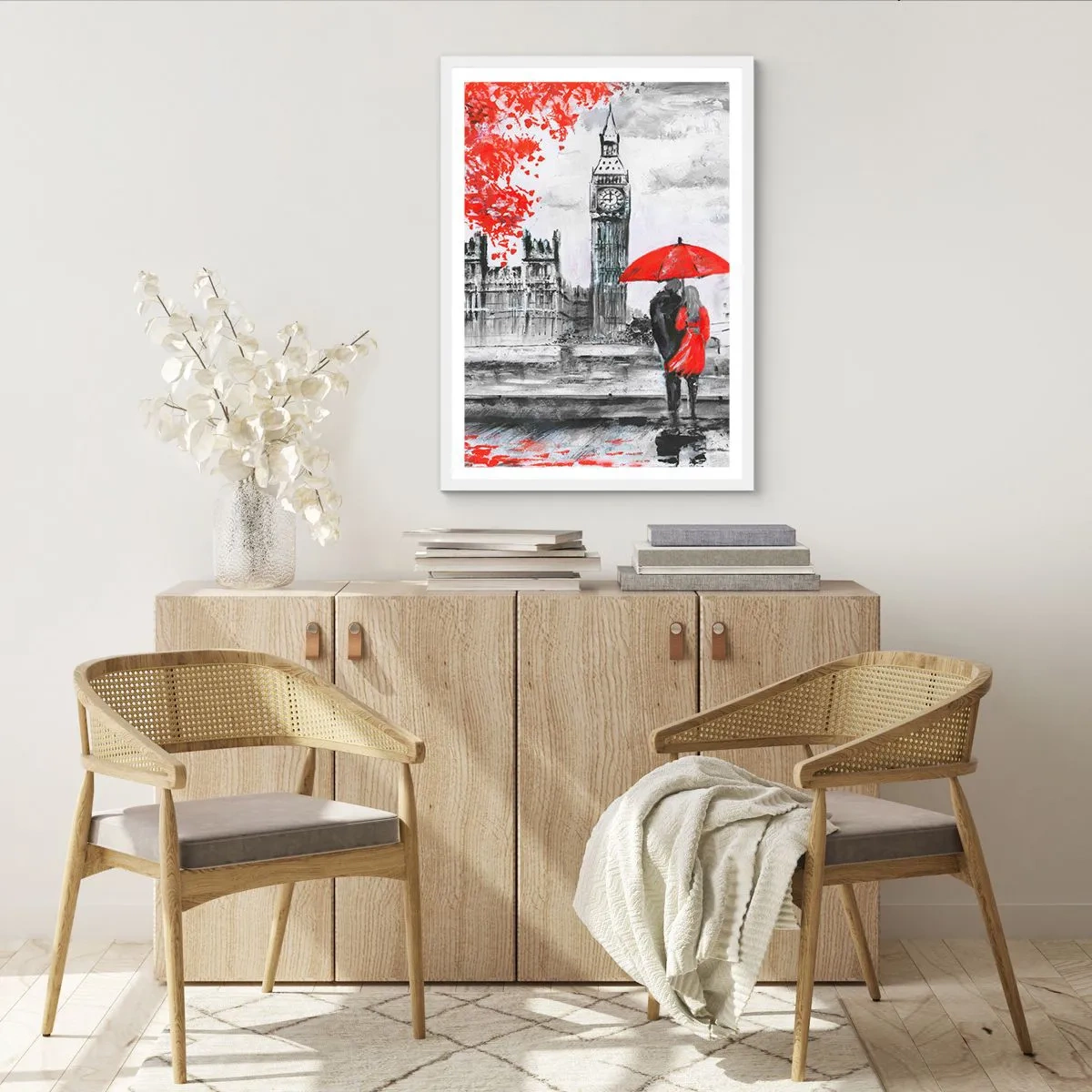 Poster in white frmae - In Love with London - 40x50 cm