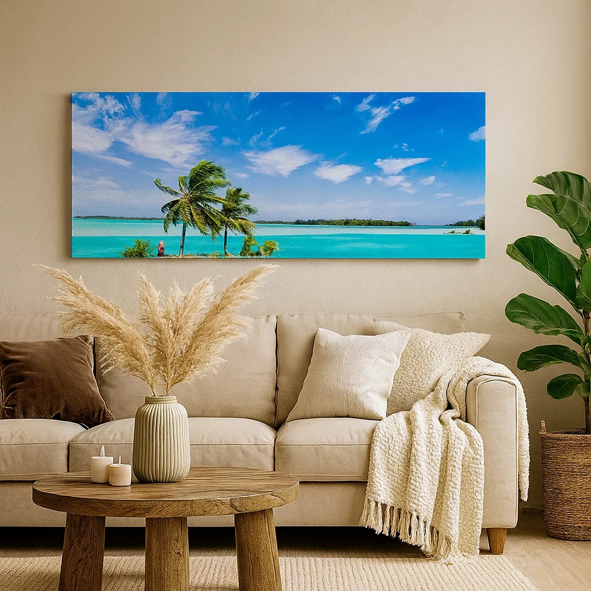 Canvas picture - Paradise on Earth - 30x30 cm