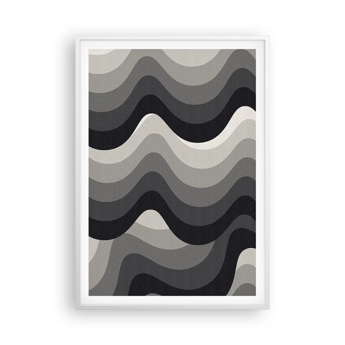Poster in white frmae - Wave after Wave - 70x100 cm