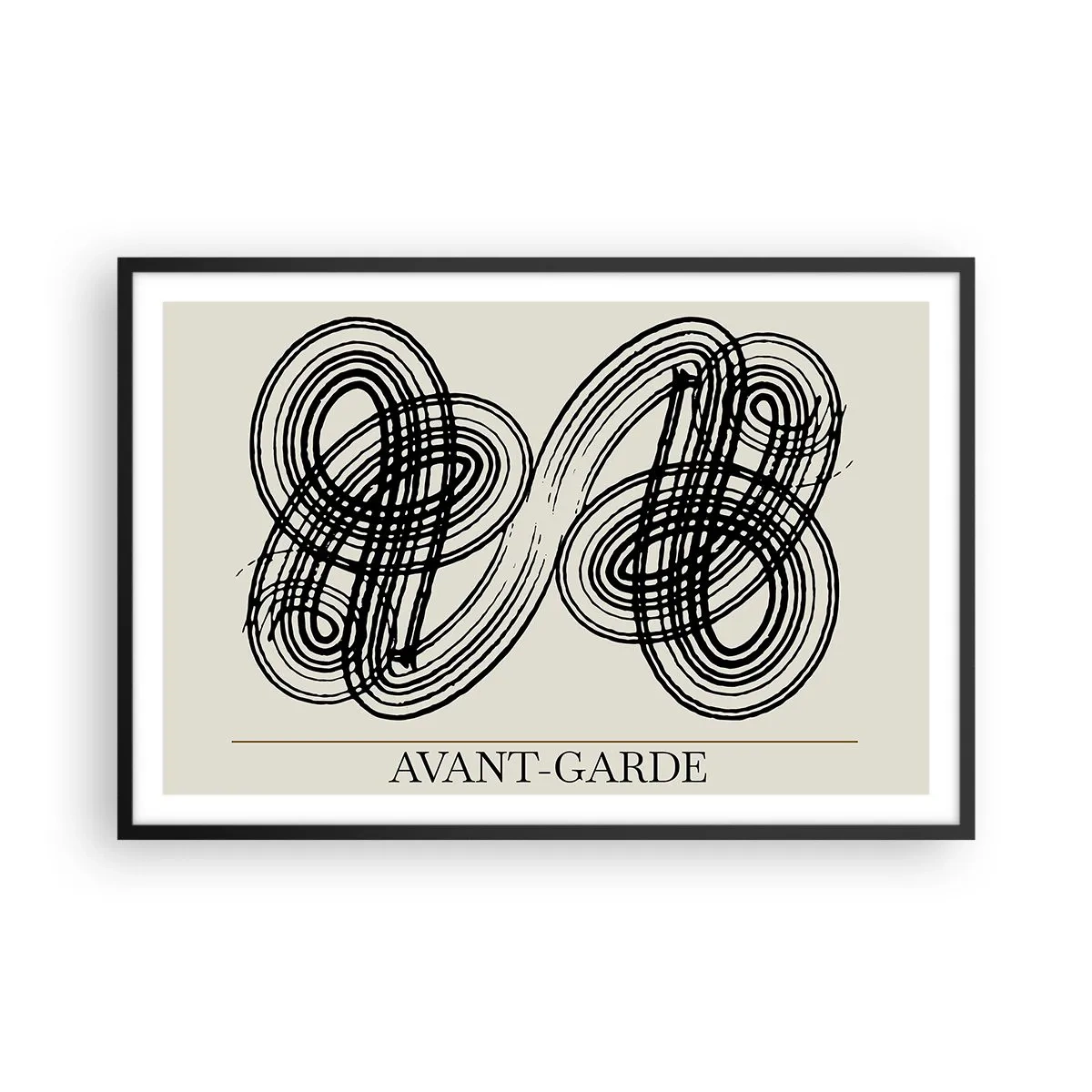 Poster in black frame - Spontaneous Result - 91x61 cm