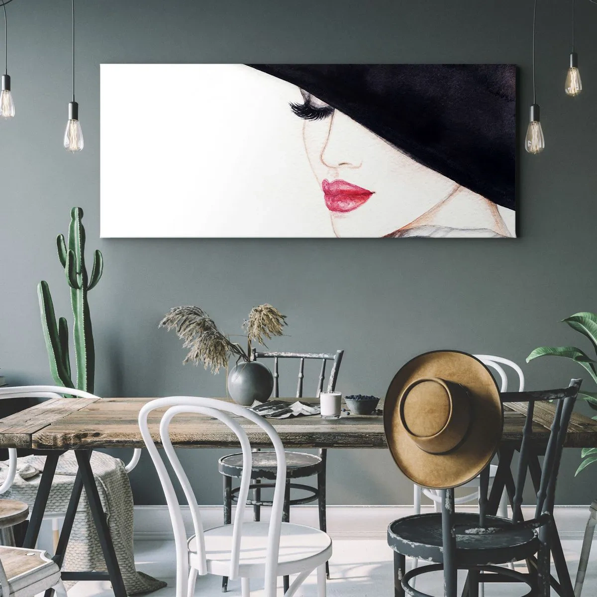 Canvas picture - Elegance and Sensuality - 100x40 cm
