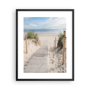 Poster in black frame - Until the Horizon - 40x50 cm