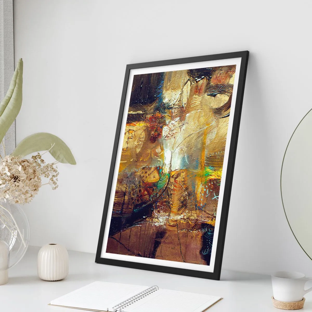 Poster in black frame - Cold, Warm, Hot - 61x91 cm