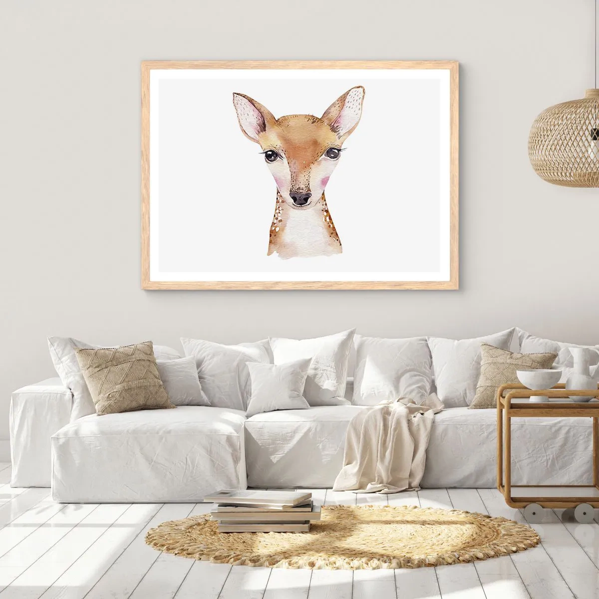 Poster in light oak frame - Nature of Innocence - 100x70 cm