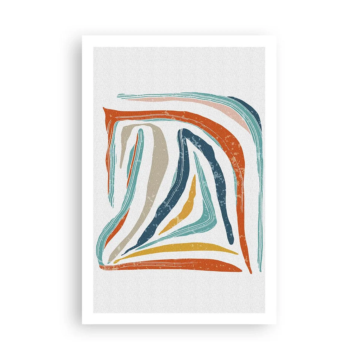 Poster - Abstract with a Friendly Smile - 61x91 cm