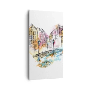 Canvas picture - Heart of a City - 55x100 cm