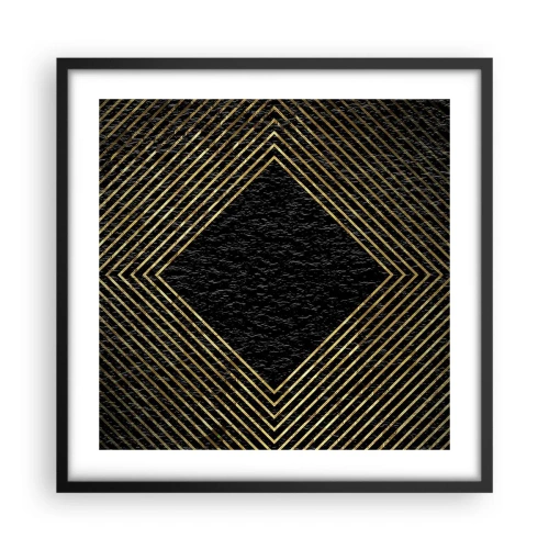 Poster in black frame - Geometry Glamour Style - 50x50 cm