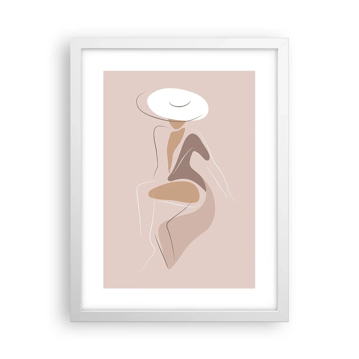 Poster in white frmae - Being a Lady - 30x40 cm