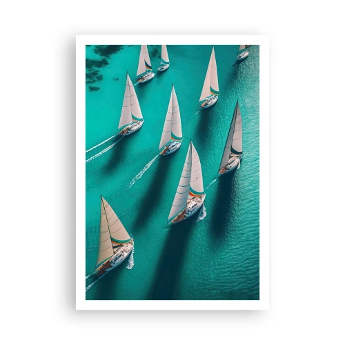 Poster - Competing with the Wind - 70x100 cm