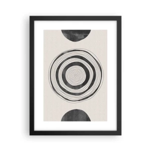 Poster in black frame - Important What's in Between - 30x40 cm