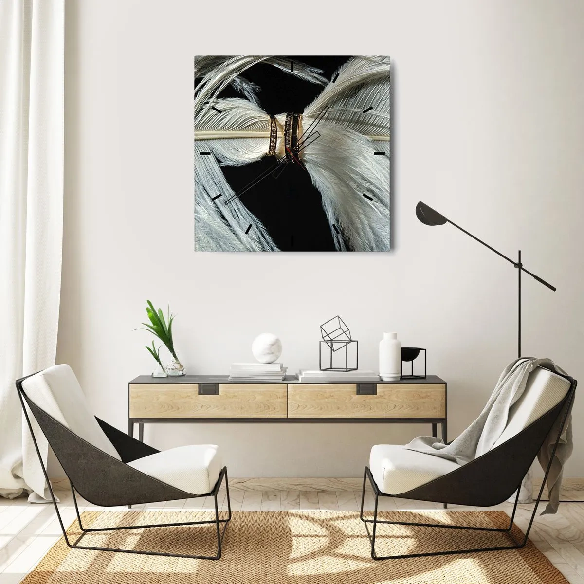 Wall clock - Clock on glass - …and I won't Leave You… - 30x30 cm