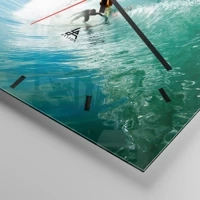 Clock face with lines