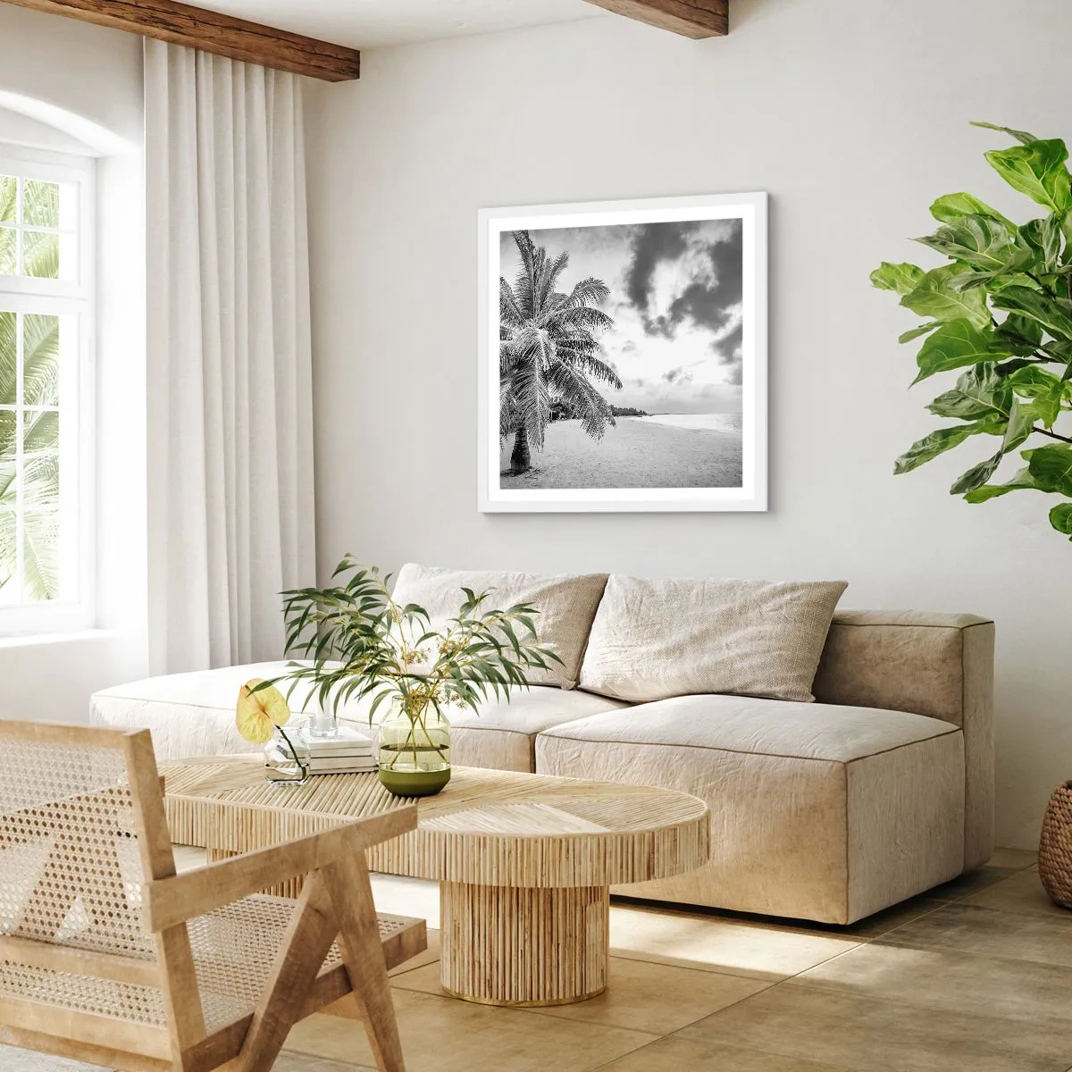 Poster in white frmae - When You Miss Loneliness… - 30x30 cm