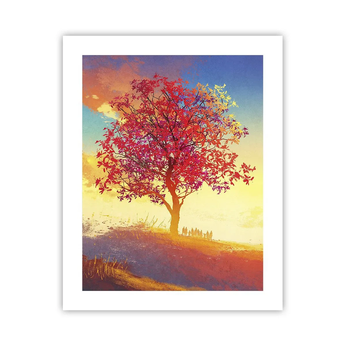 Poster - Pilgrim at Its Goal - 40x50 cm