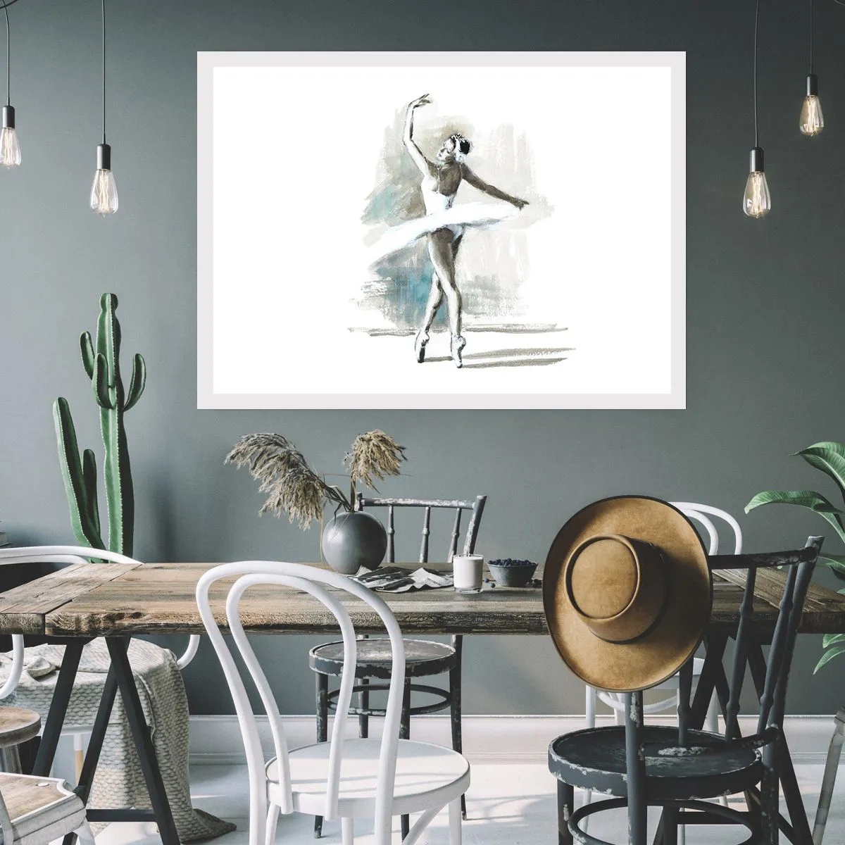 Poster - Enchanted into a Swan - 70x50 cm
