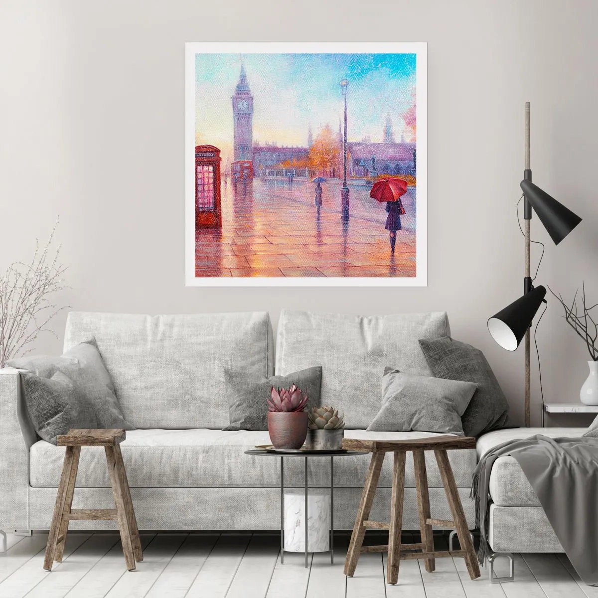 Poster - London Autumn Day - 30x30 cm