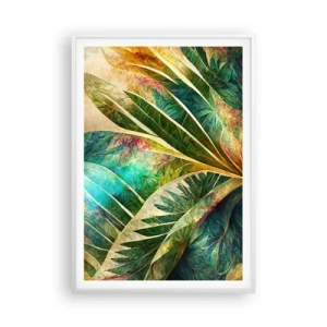 Poster in white frmae - Colours of the Tropics - 70x100 cm