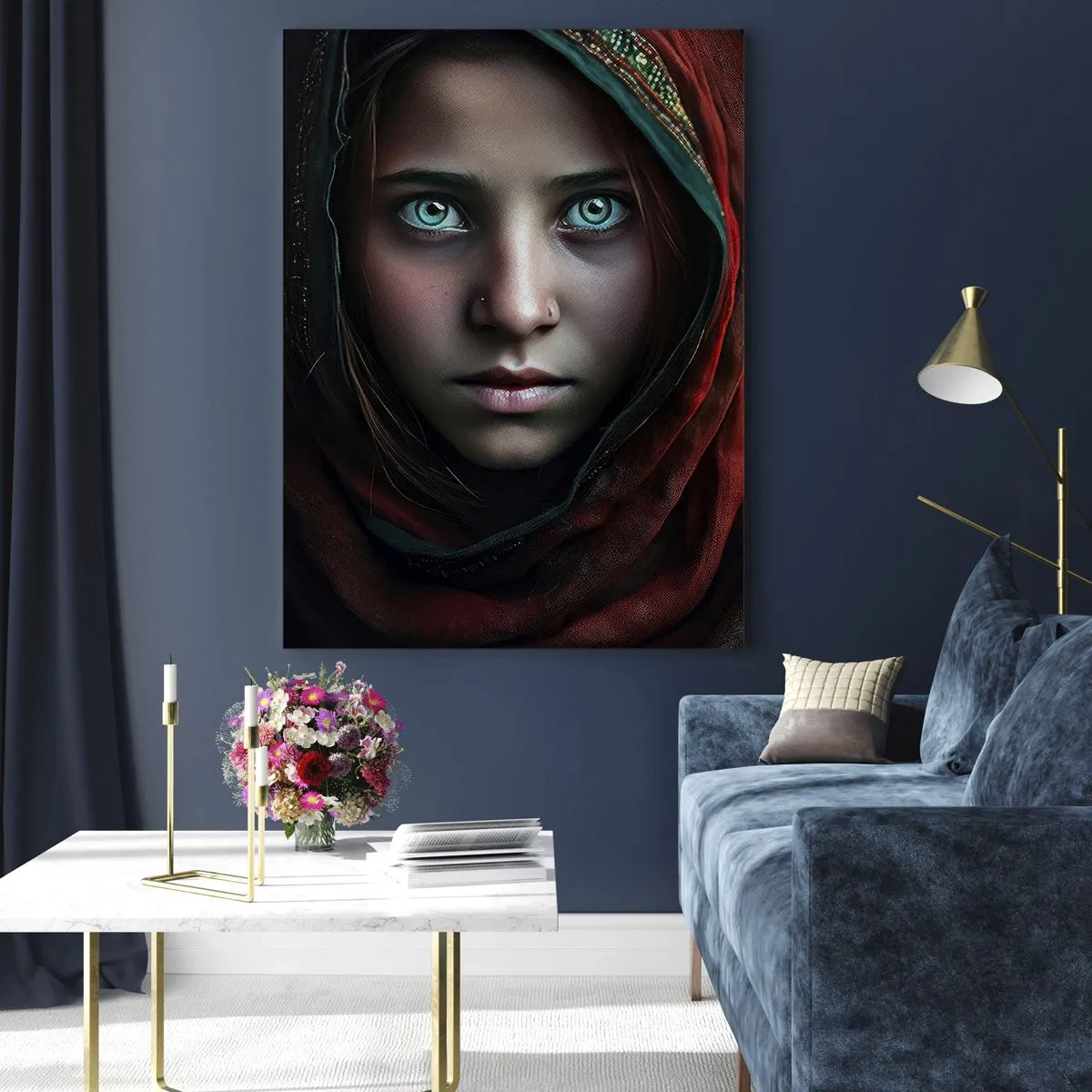 Glass picture - Eastern Princess - 80x120 cm