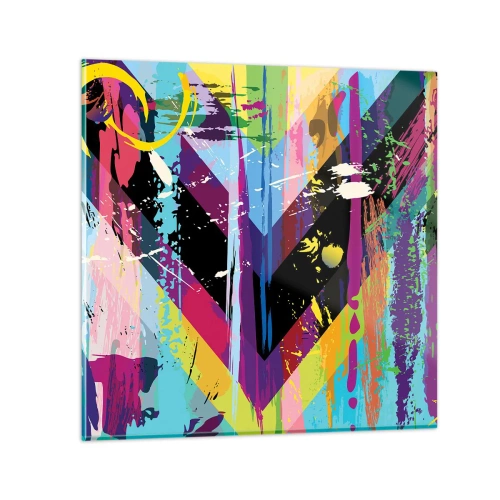 Glass picture - From Top to Bottom - 70x70 cm