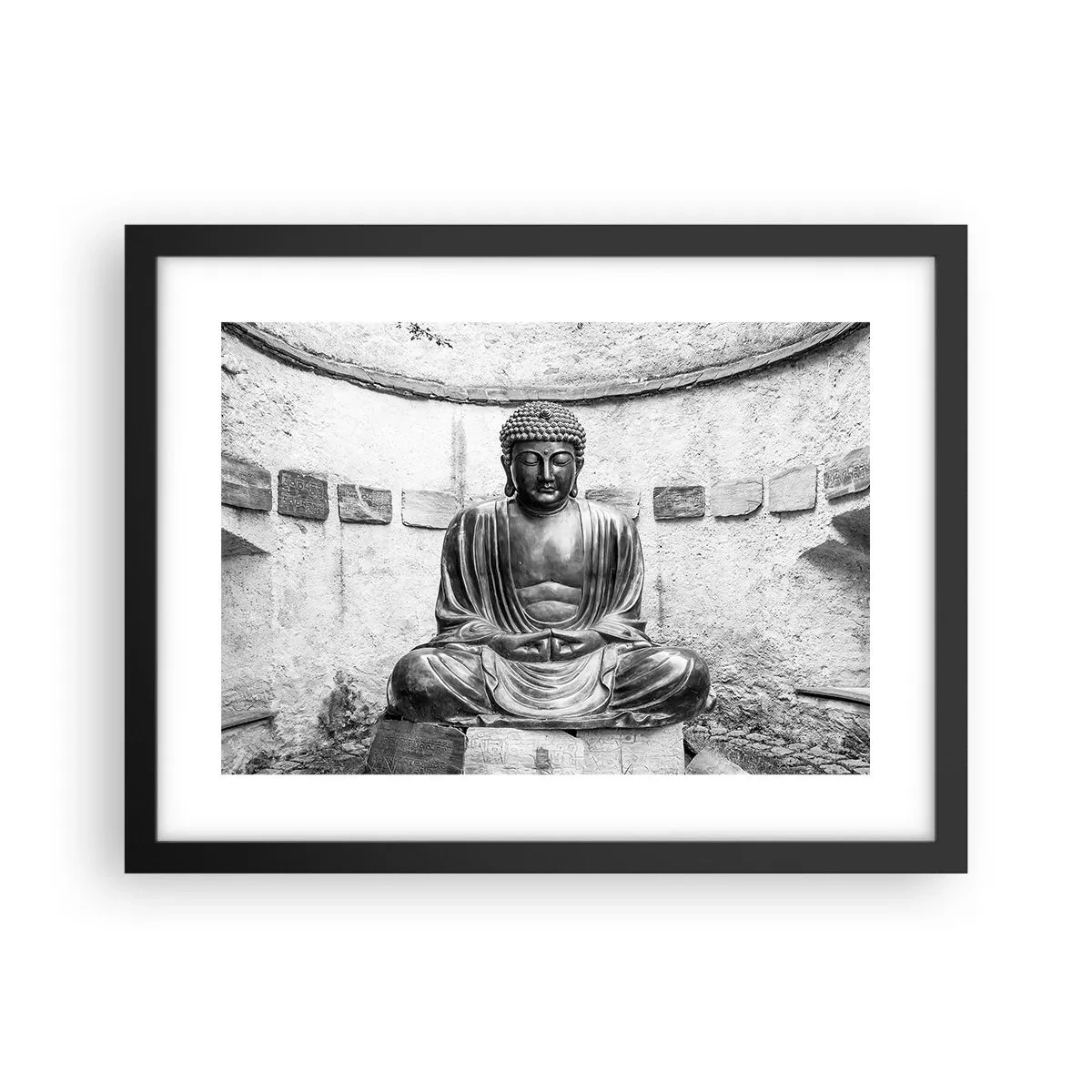 Poster in black frame - At the Source of Peace - 40x30 cm