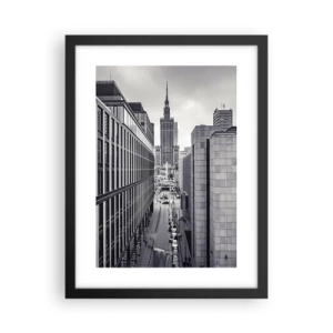 Poster in black frame - Warsaw Valley - 30x40 cm