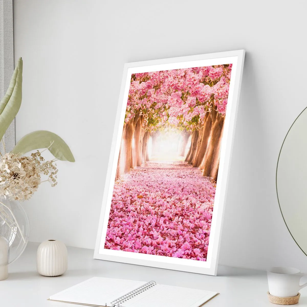 Poster in white frmae - Way to Heaven - 40x50 cm