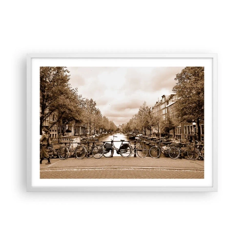 Poster in white frmae - Dutch Atmosphere - 70x50 cm