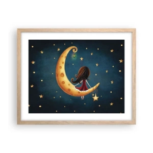 Poster in light oak frame - Once Upon a Time… - 50x40 cm