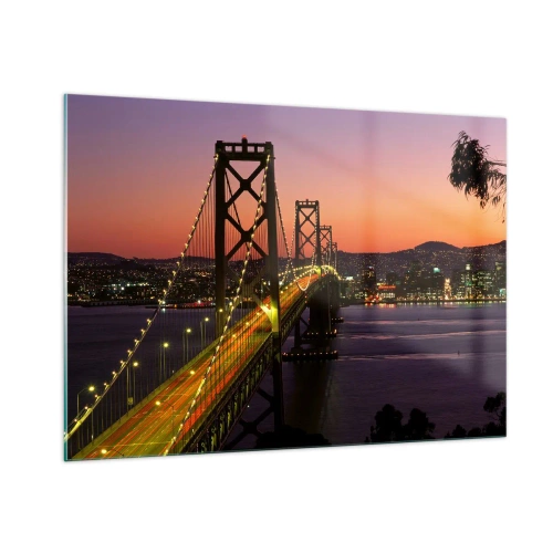 Glass picture - Evening in Purple - 100x70 cm