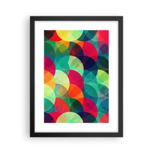 Poster in black frame - Into the Rainbow - 30x40 cm
