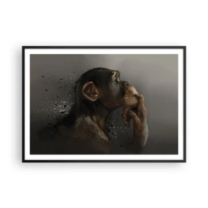 Poster in black frame - Certainly a Thinker - 100x70 cm